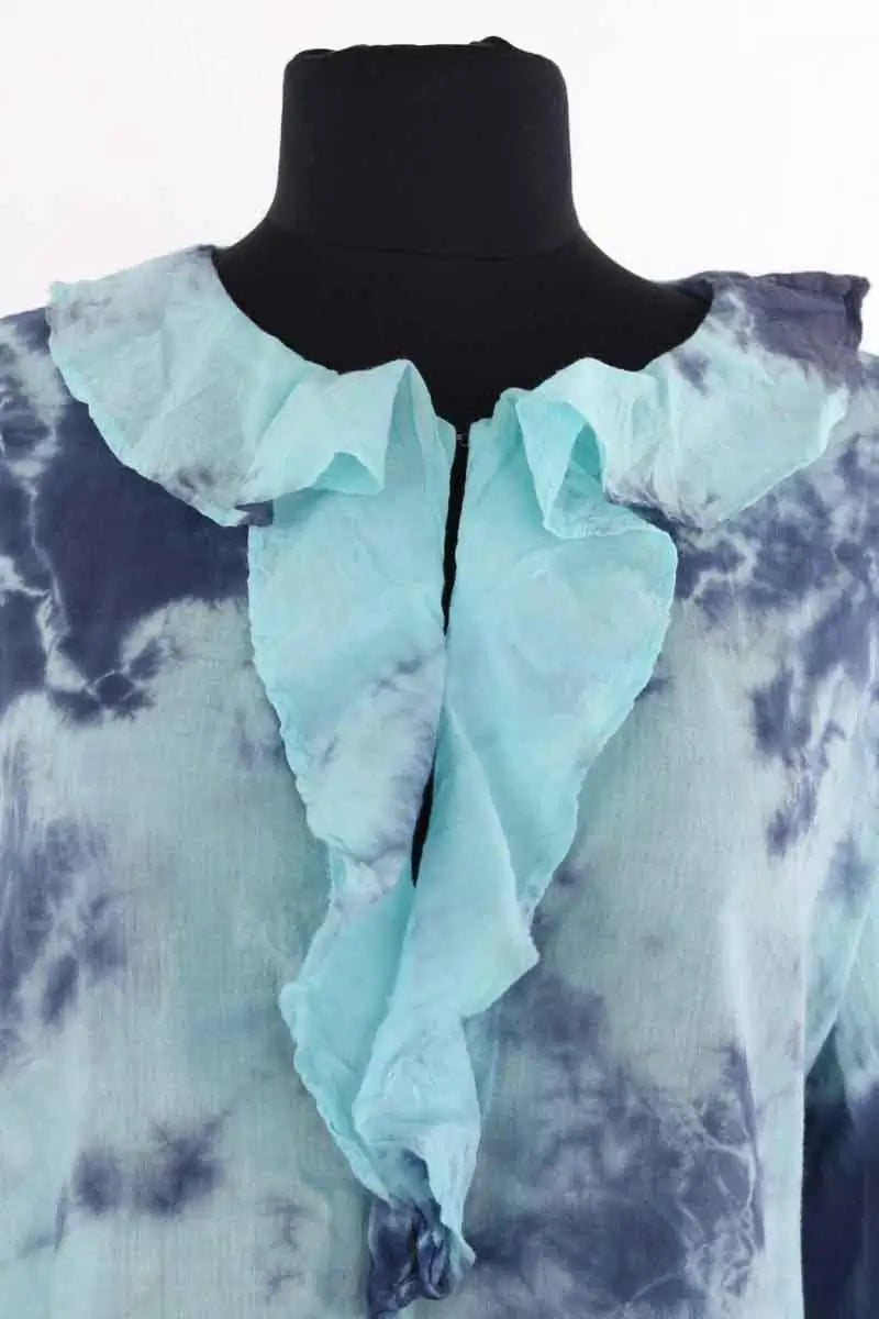 Tunique Antik Batik Bleu en Coton