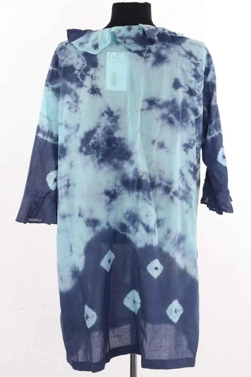 Tunique Antik Batik Bleu en Coton