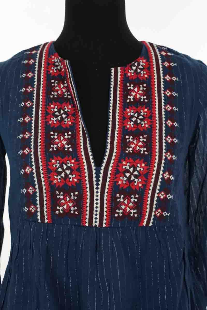 Tunique Ba&Sh Bleu en Coton