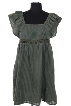 Tunique Ba&Sh Vert en Coton, taille S - Seconde Main