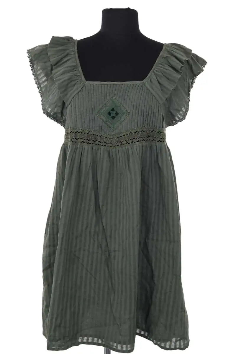 Tunique Ba&Sh Vert en Coton, taille S - Seconde Main