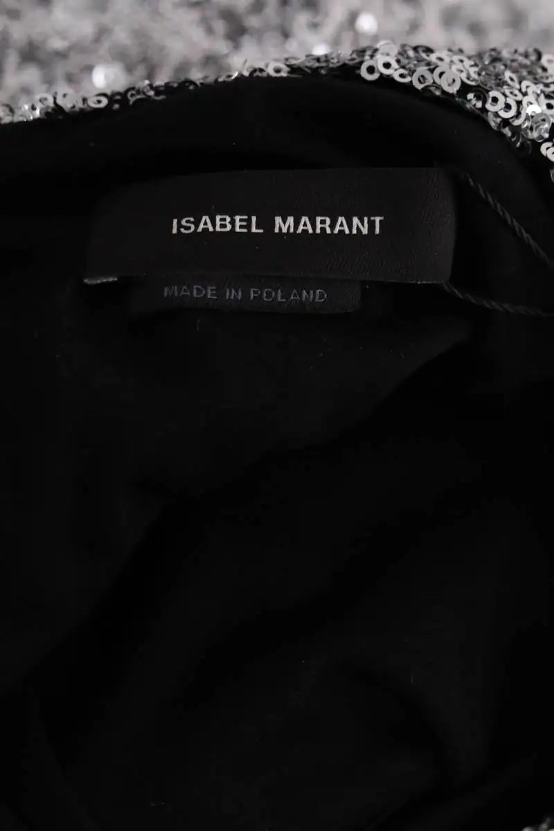 Tunique Isabel Marant Argent en Paillettes