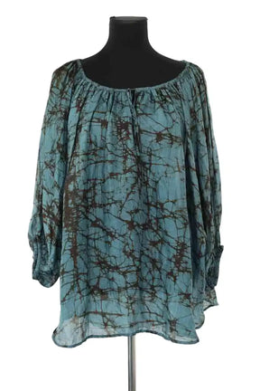 Tunique Mes Demoiselles Bleu en Soie, taille S - Seconde Main