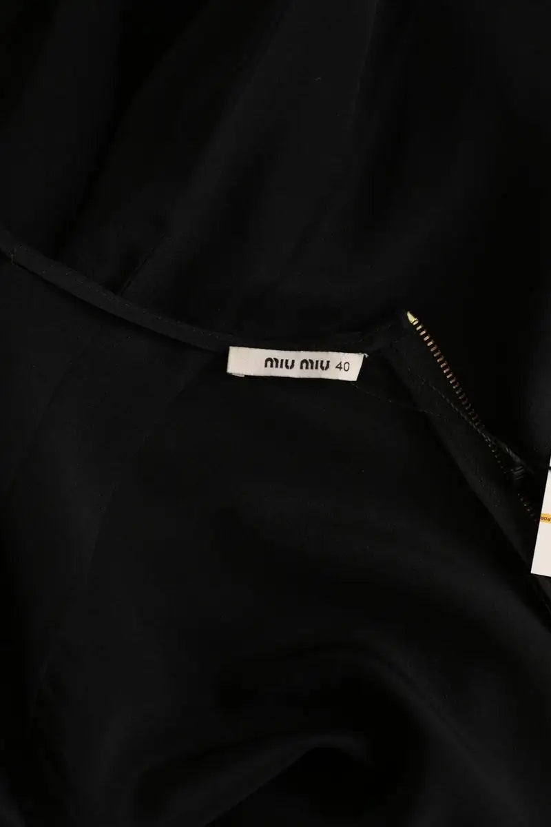 Tunique Miu Miu Noir en Soie