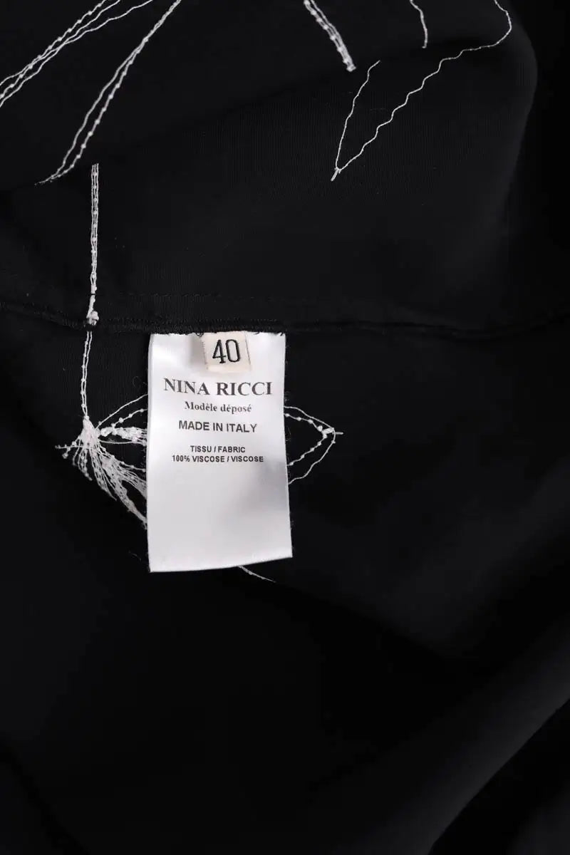 Tunique Nina Ricci Noir en Viscose