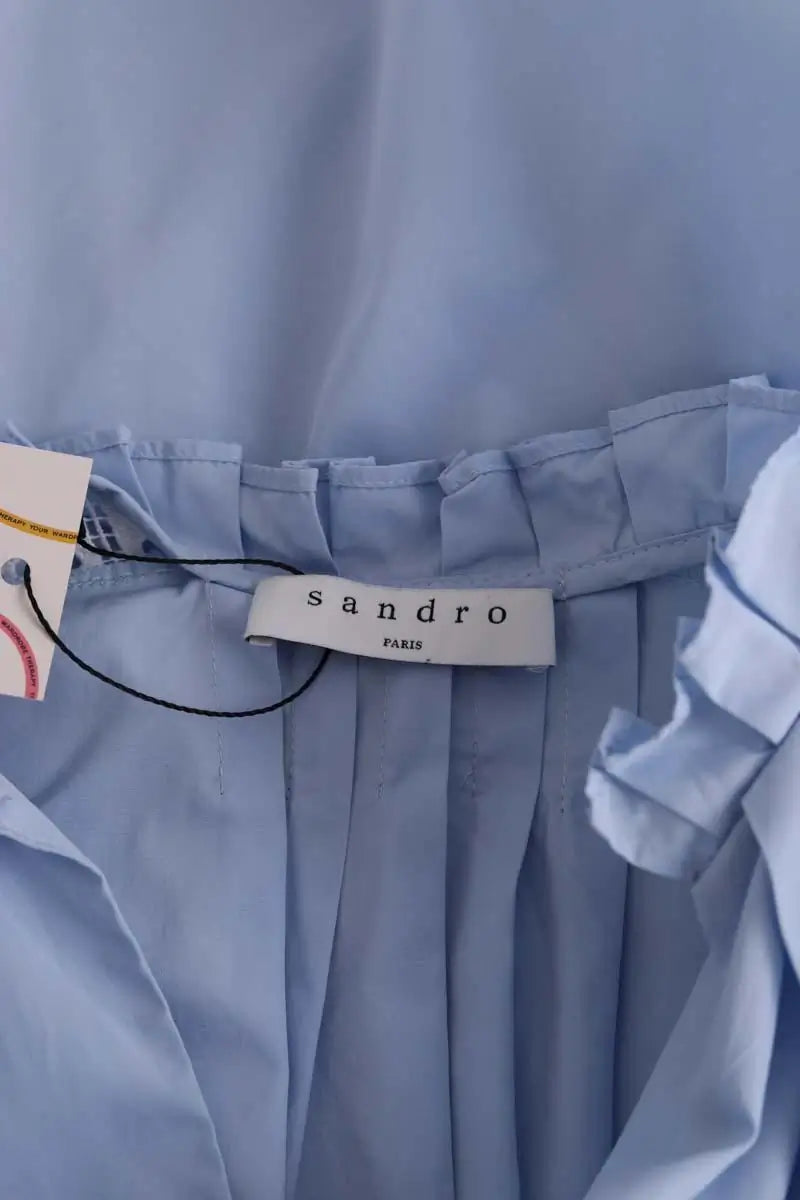 Tunique Sandro Bleu en Coton