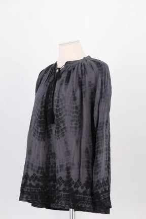Blouse Antik Batik Gris en Coton