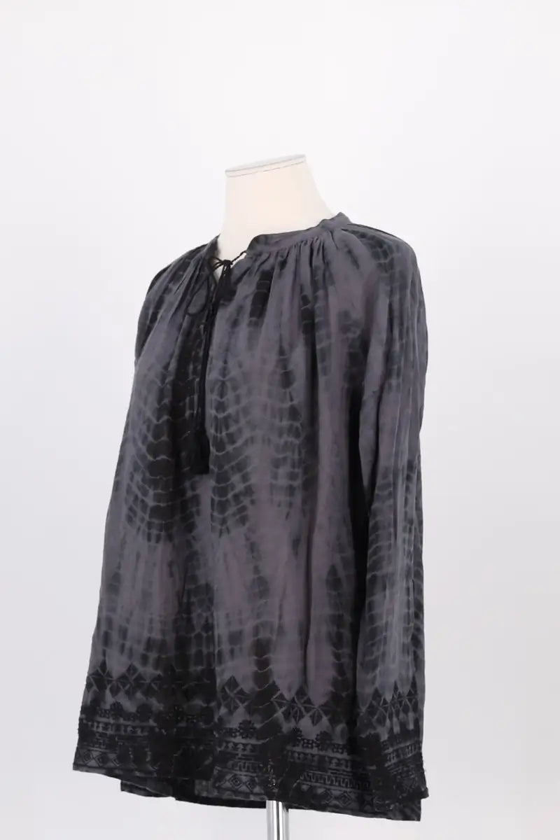 Blouse Antik Batik Gris en Coton