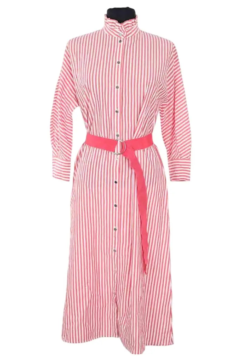 Robe Claudie Pierlot Rouge en Coton, taille XS - Seconde Main