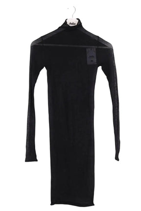 Robe Saint Laurent Noir en Synthétique, taille S - Seconde Main