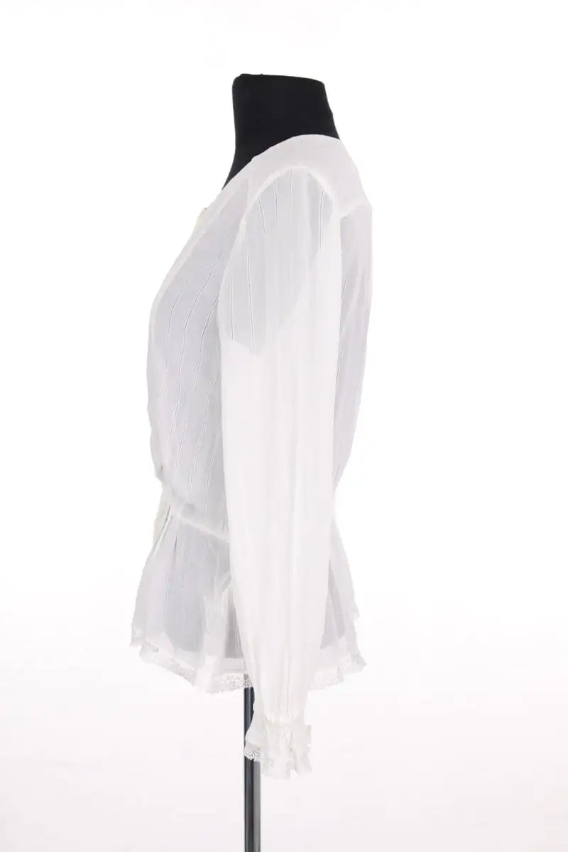 Blouse Claudie Pierlot Blanc en Viscose