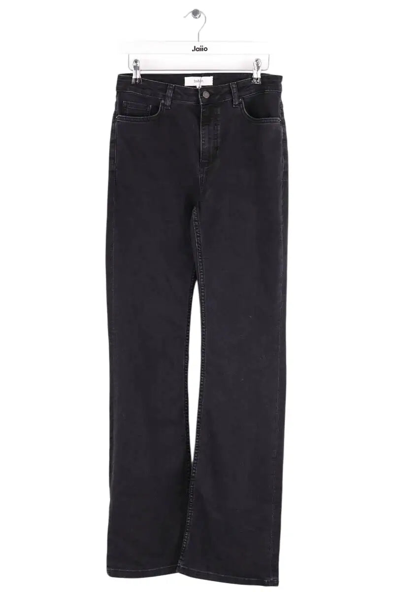 Jean droit Ba&Sh Noir en Coton, taille M - Seconde Main