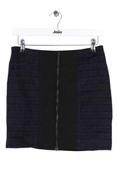 Mini jupe Sandro Noir en Synthétique, taille XXS - Seconde Main