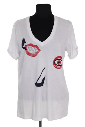 T-shirt Armani Exchange Blanc en Coton, taille S - Seconde Main