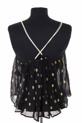 Top sans manche Isabel Marant Étoile Noir en Soie