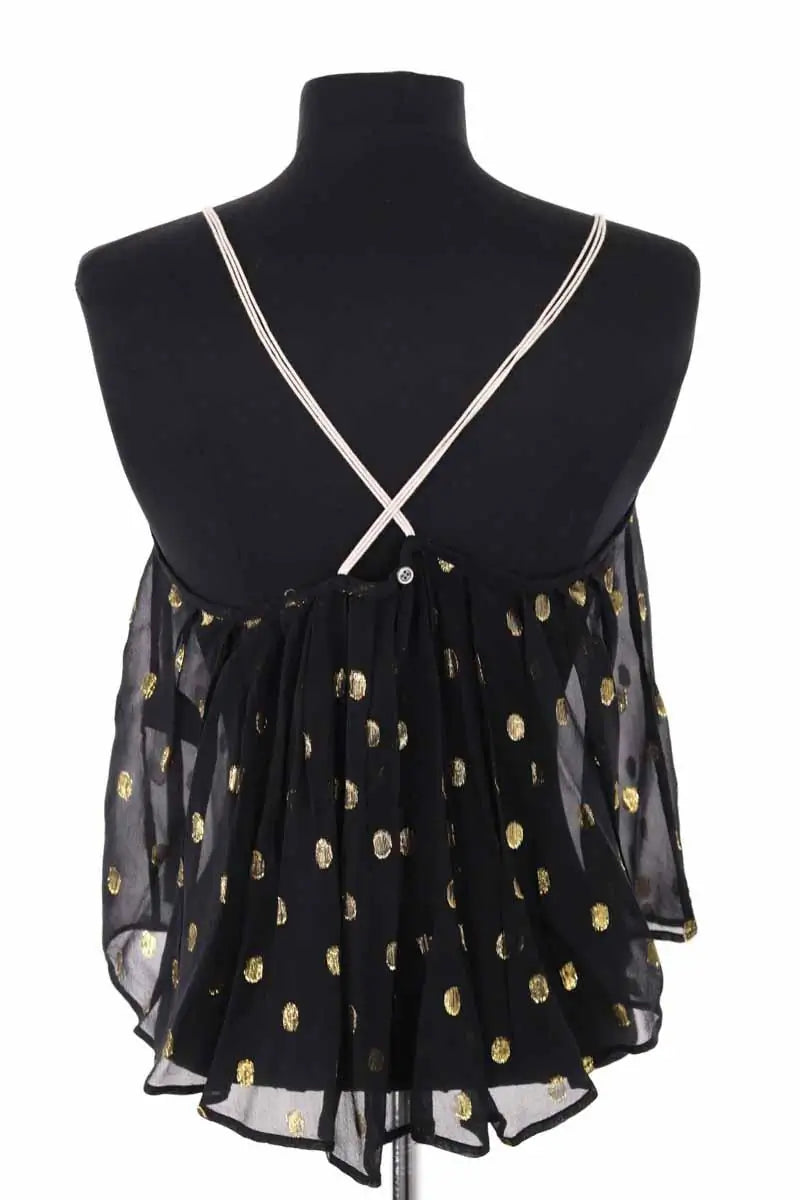 Top sans manche Isabel Marant Étoile Noir en Soie