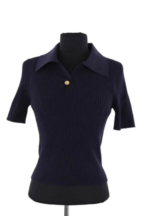 Top Claudie Pierlot Marine en Viscose, taille M - Seconde Main