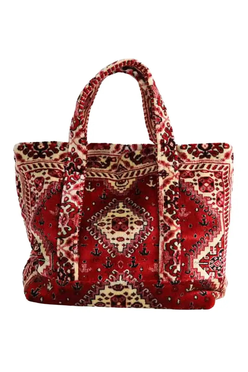 Cabas Lalla Rouge en Coton - Seconde Main