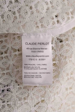 Blouse Claudie Pierlot Blanc en Synthétique