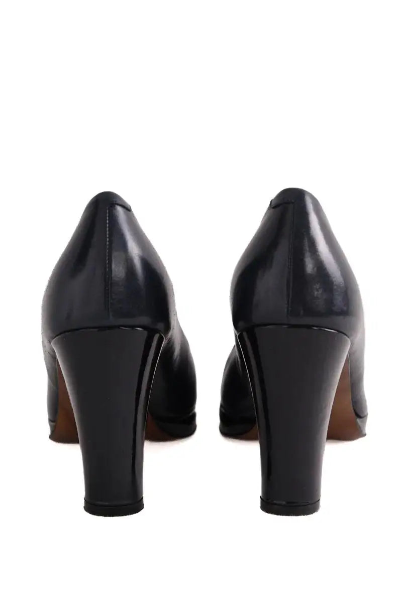 Talons Carel Noir en Cuir