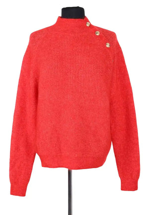 Pull Sézane Rouge en Laine, taille M - Seconde Main