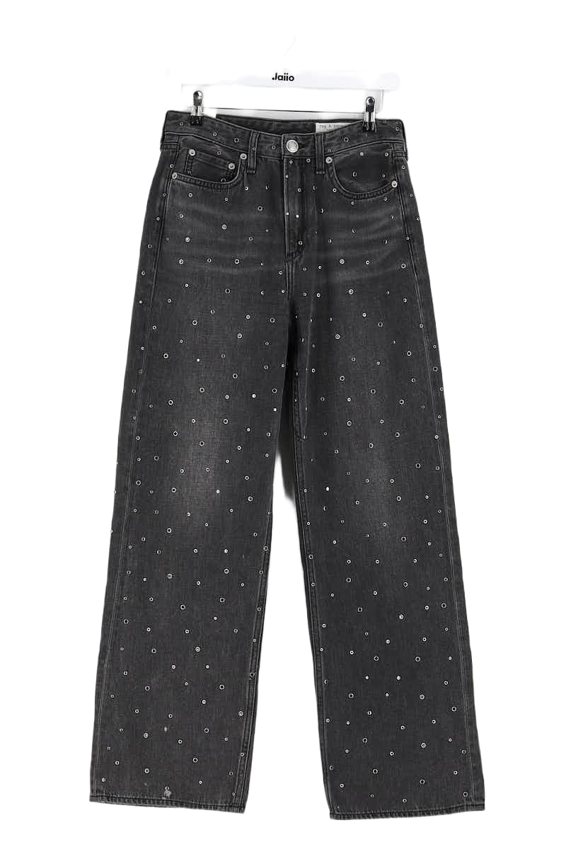 Jean large Bone  Noir