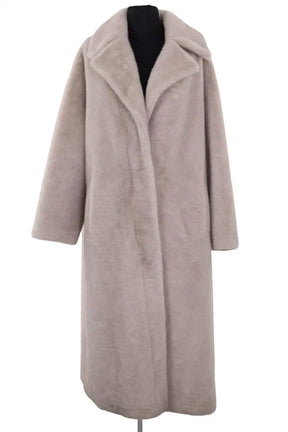 Manteau Plein Sud Gris en Daim, taille M - Seconde Main