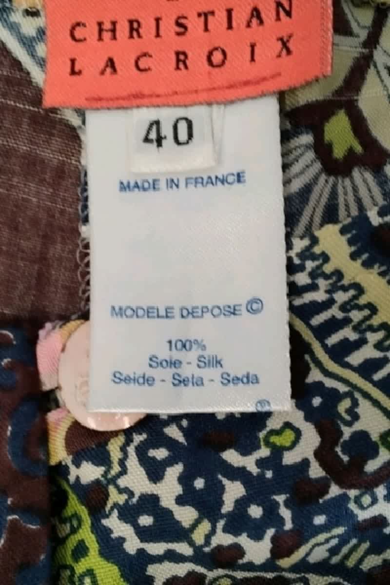 Pantalon slim Christian Lacroix  Multicolore