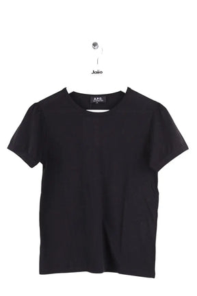 Top APC Noir en Coton, taille XS - Seconde Main