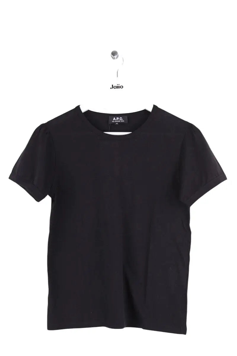 Top APC Noir en Coton, taille XS - Seconde Main