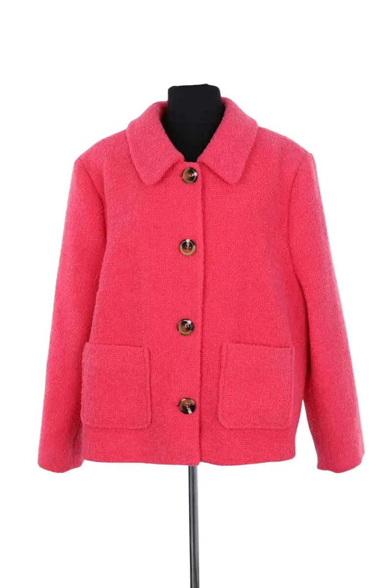 Manteau court Boden Rose en Synthétique, taille XXXL - Seconde Main