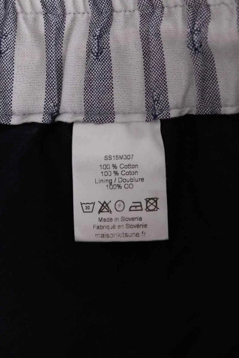 Short Kitsuné Marine en Coton
