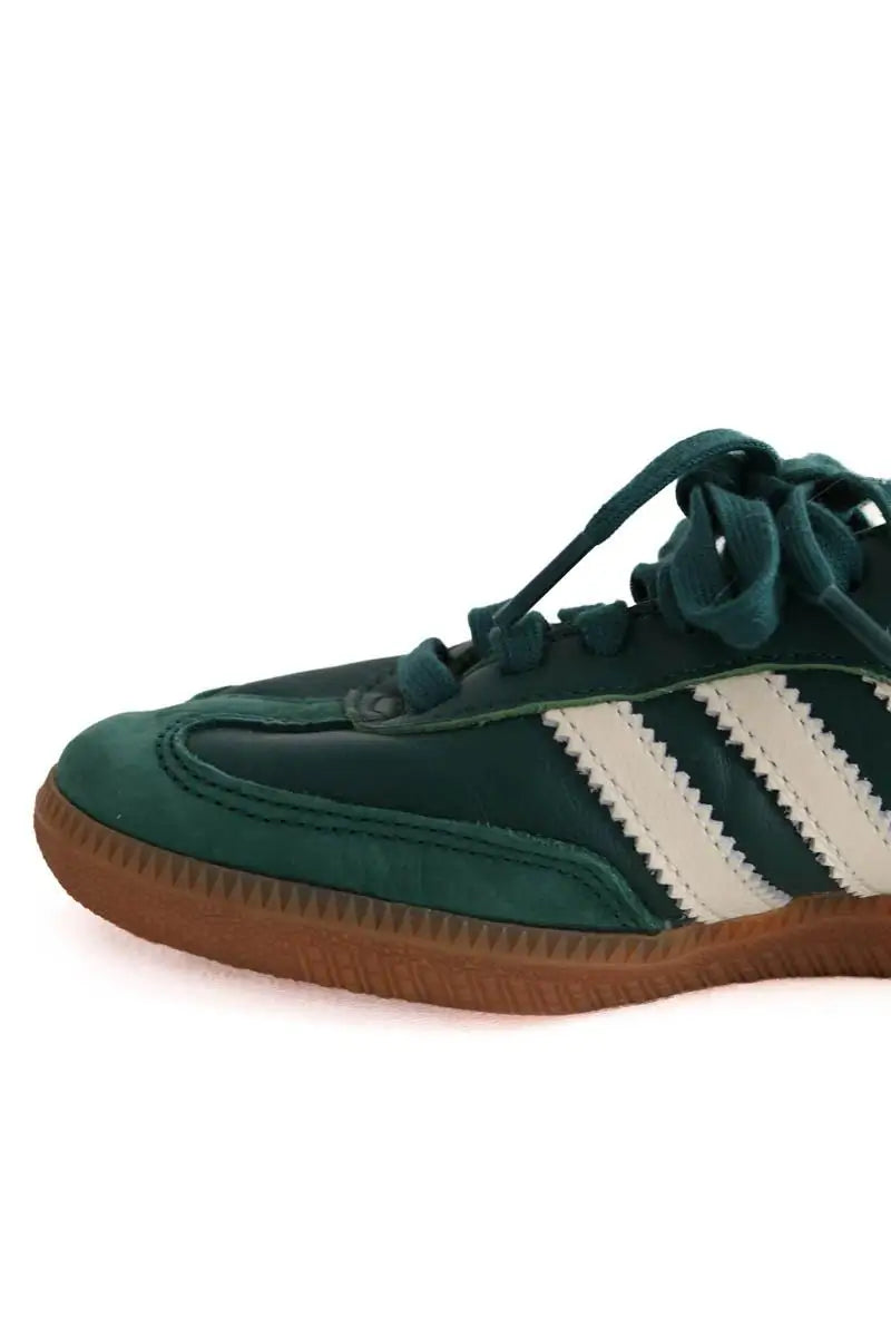 Baskets Adidas Samba Vert en Cuir