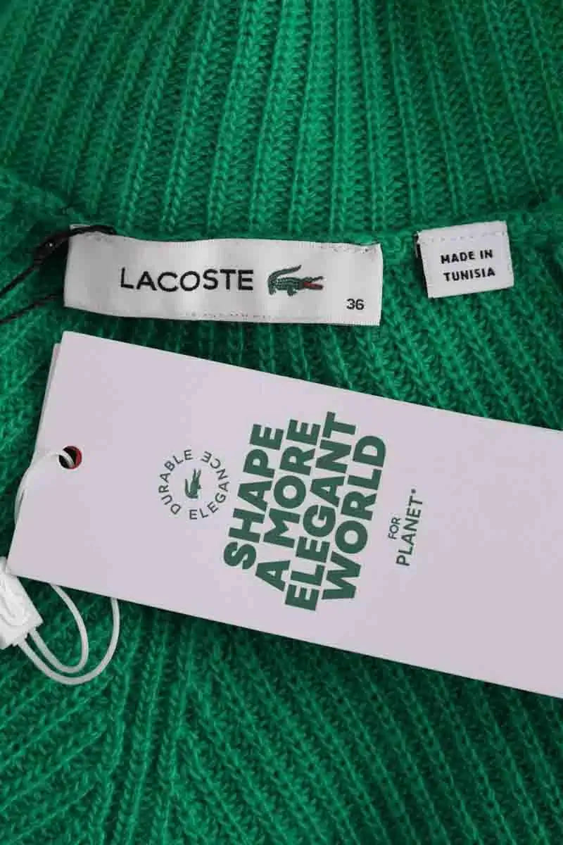 Robe Lacoste Vert en Laine