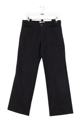 Pantalon large Burberry Noir en Coton, taille M - Seconde Main