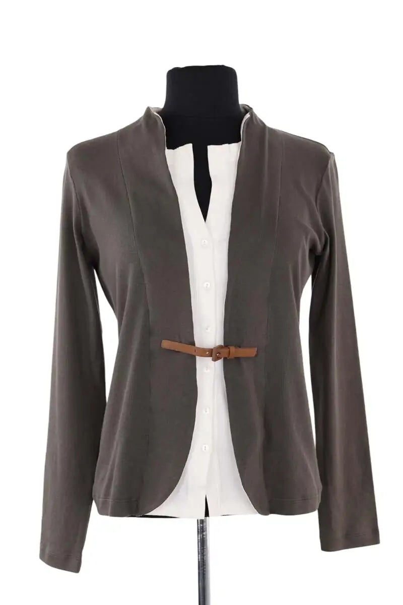 Pull Fabiana Filippi Kaki en Coton, taille M - Seconde Main