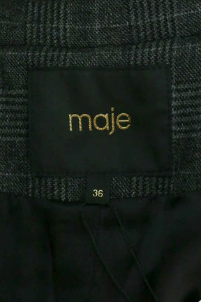 Blazer Maje Anthracite en Synthétique