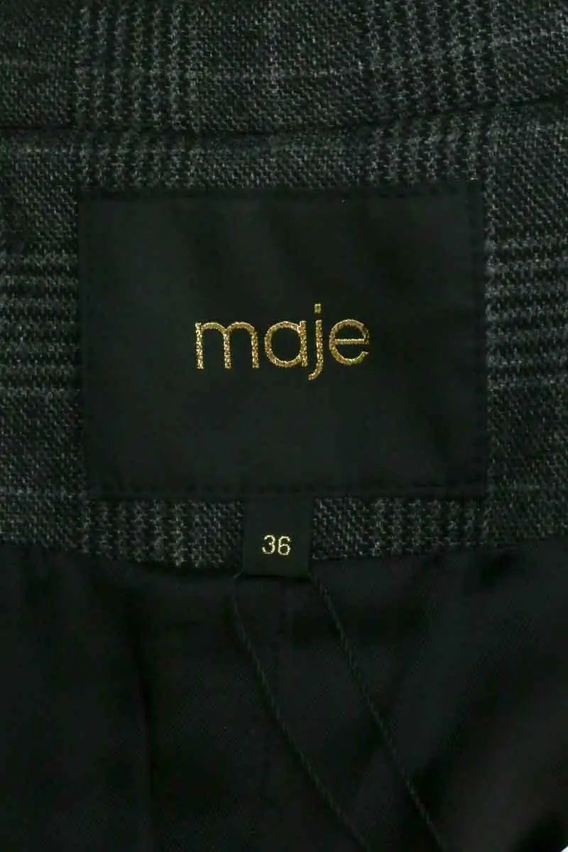 Blazer Maje Anthracite en Synthétique