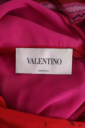 Robe Valentino Rose en Soie