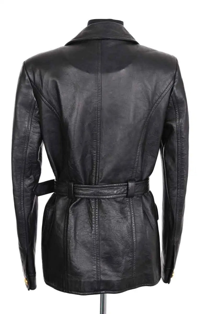 Manteau Chloé Noir en Cuir