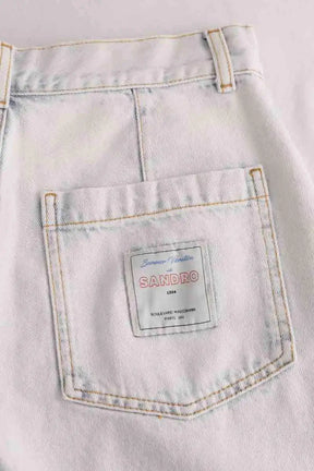 Bermuda Sandro Bleu en Coton