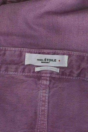 Jean droit Isabel Marant Étoile Lanea Rose en Coton