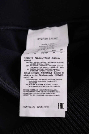 Pantalon large Emporio Armani Marine en Viscose