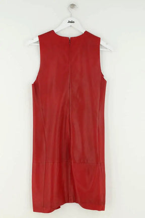 Robe Balenciaga Rouge en Cuir