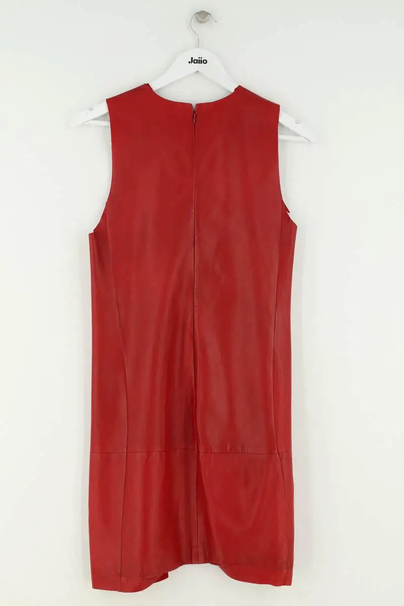 Robe Balenciaga Rouge en Cuir