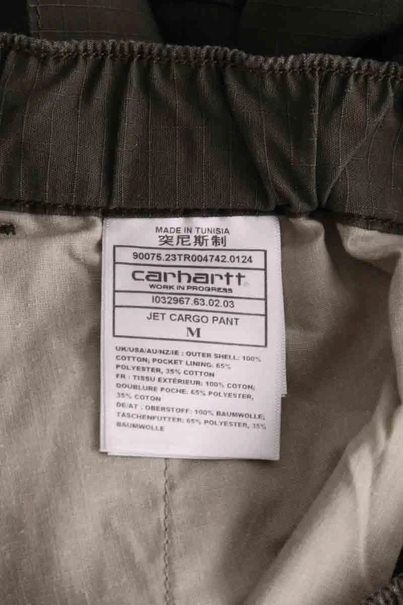 Pantalon droit Carhartt Kaki en Coton