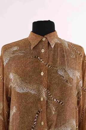 Chemise Kenzo Camel en Viscose