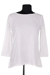 Top Majestic Filatures Blanc en Coton, taille S - Seconde Main