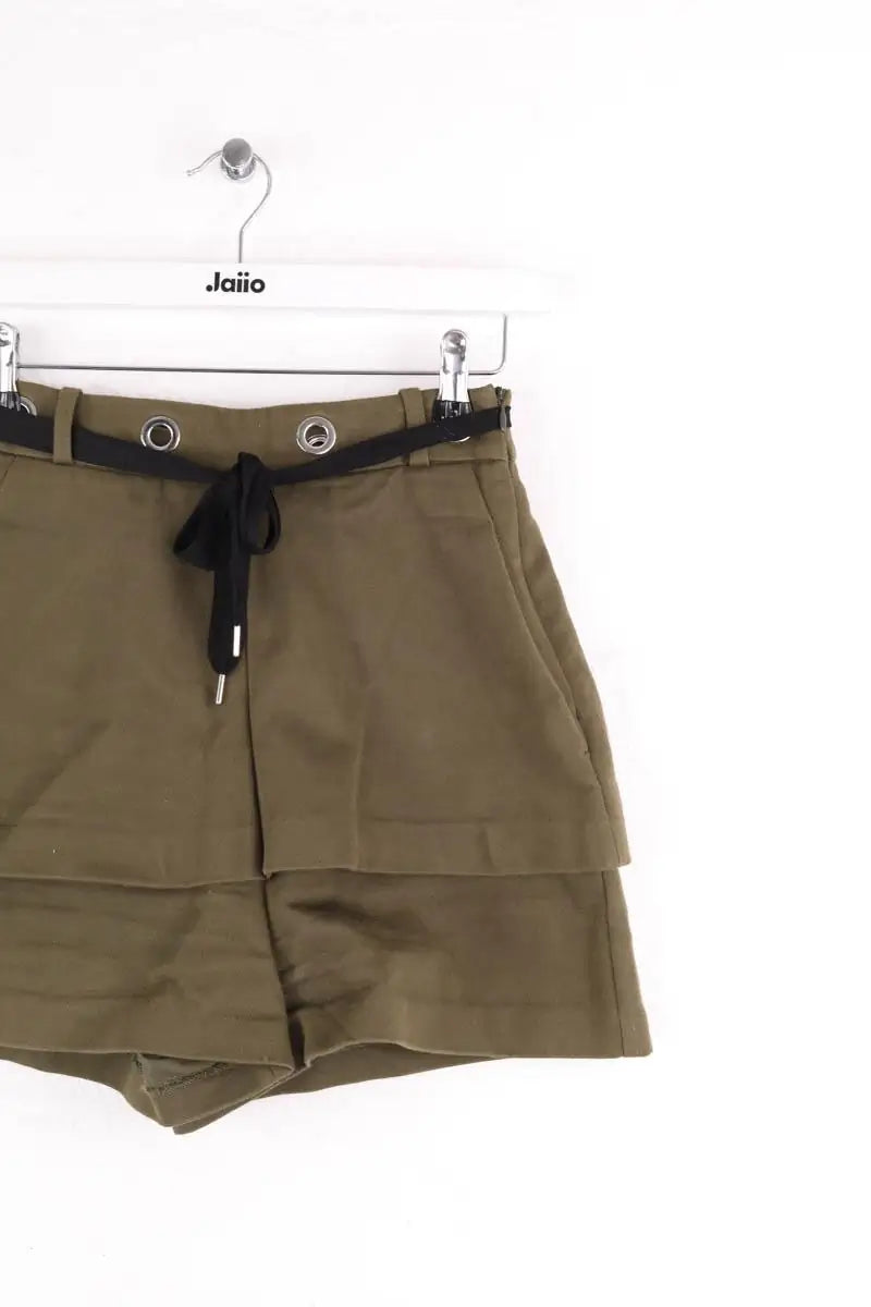 Mini short Maje Kaki en Coton