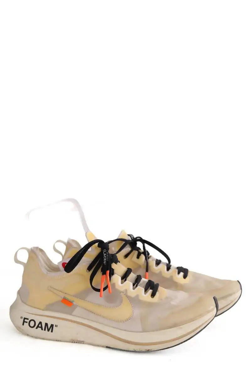 Baskets basses Off White Beige en Tissu